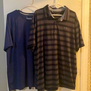 Two Under Armour men’s shirts